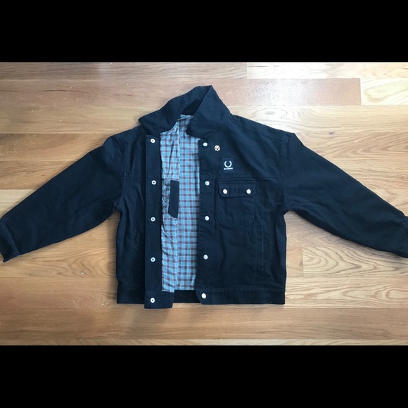 fred perry raf simons denim jacket